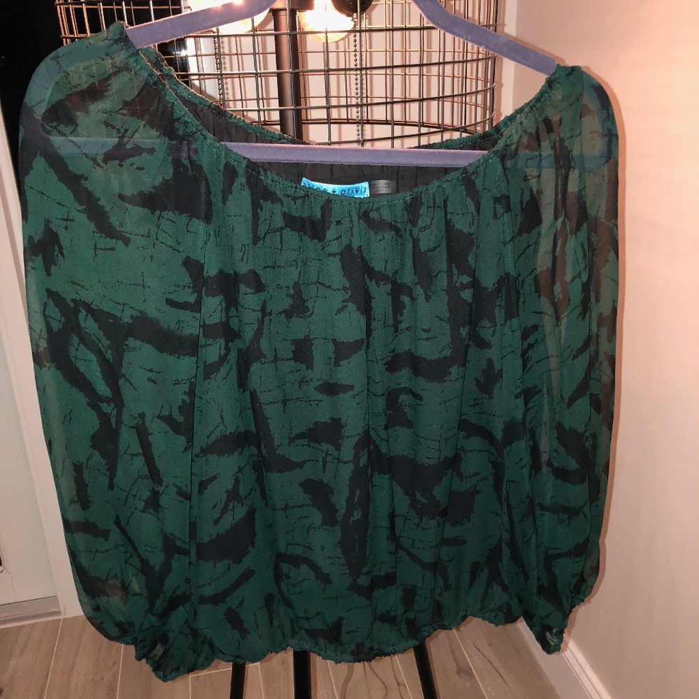 Alice + Olivia NWT Blouse Emerald Green XS